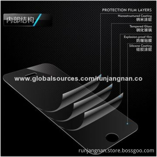 Tempered-glass Screen Protector for iPhone 4/4S, Anti-fingerprint